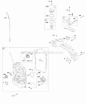 Crankcase CoverSump Intake Manifold Diagram and Parts List for 474177-0100-E1  Briggs and Stratton Engine